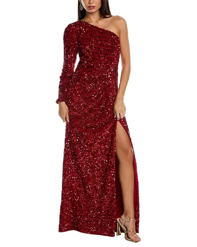 SHO by Tadashi Shoji One-Shoulder Gown Cocktail unclassified dresses