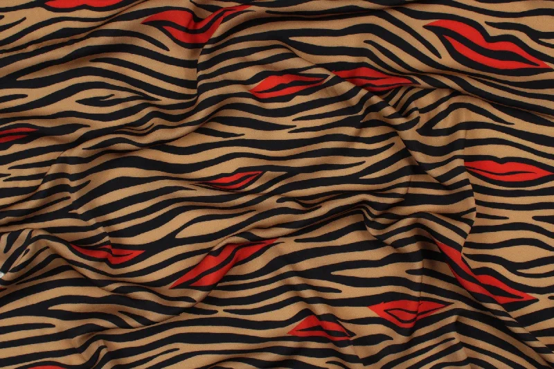 Soft Printed Satin - Animal Print Affordable unclassified dresses