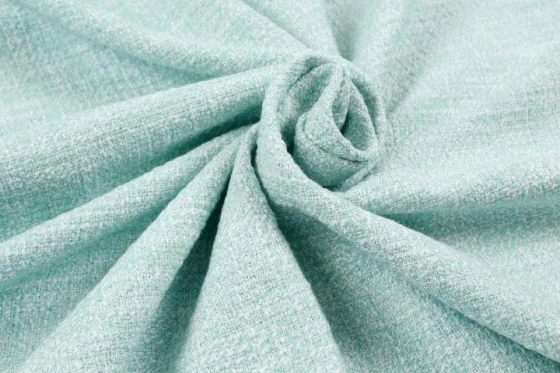 Soft Summer Tweed  - Melange Mint/White Wrap unclassified dresses