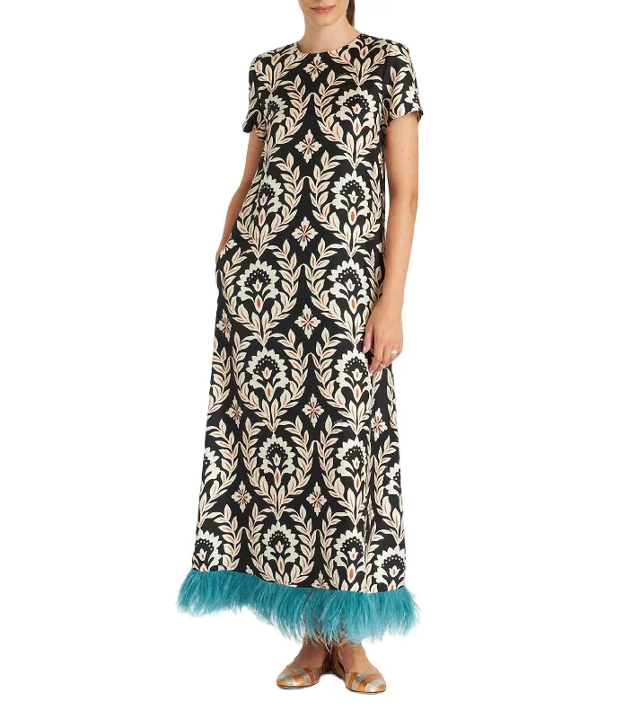 Swing Feathers Dress In Ghirlanda Flowy unclassified dresses