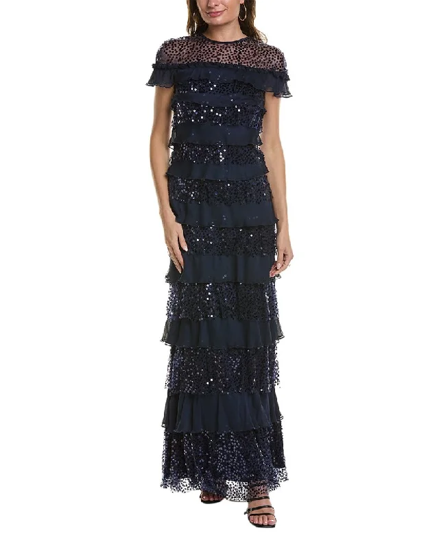 Tadashi Shoji Tiered Gown Stylish unclassified dresses