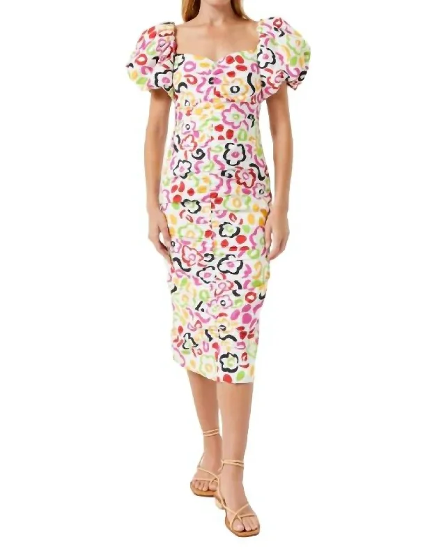 Tessa Dress In Painted Bloom Casual chic unclassified dresses