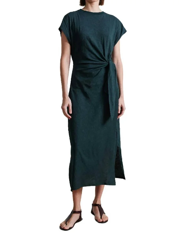 Vanina Cinched Waist Dress In Nori Trendy unclassified dresses