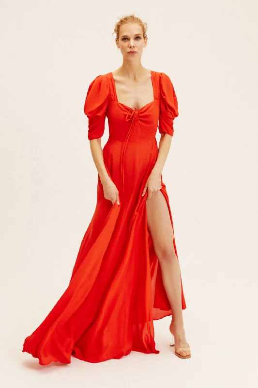 Vicky Red Dress Off-shoulder unclassified dresses