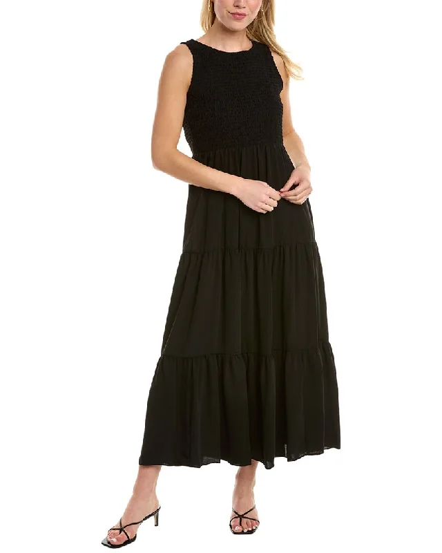 Vince Camuto Crinkle Gauze Maxi Dress Elegant Maxi Skirt