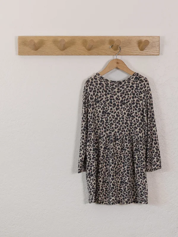 Zara Leopard Dress Smocked unclassified dresses